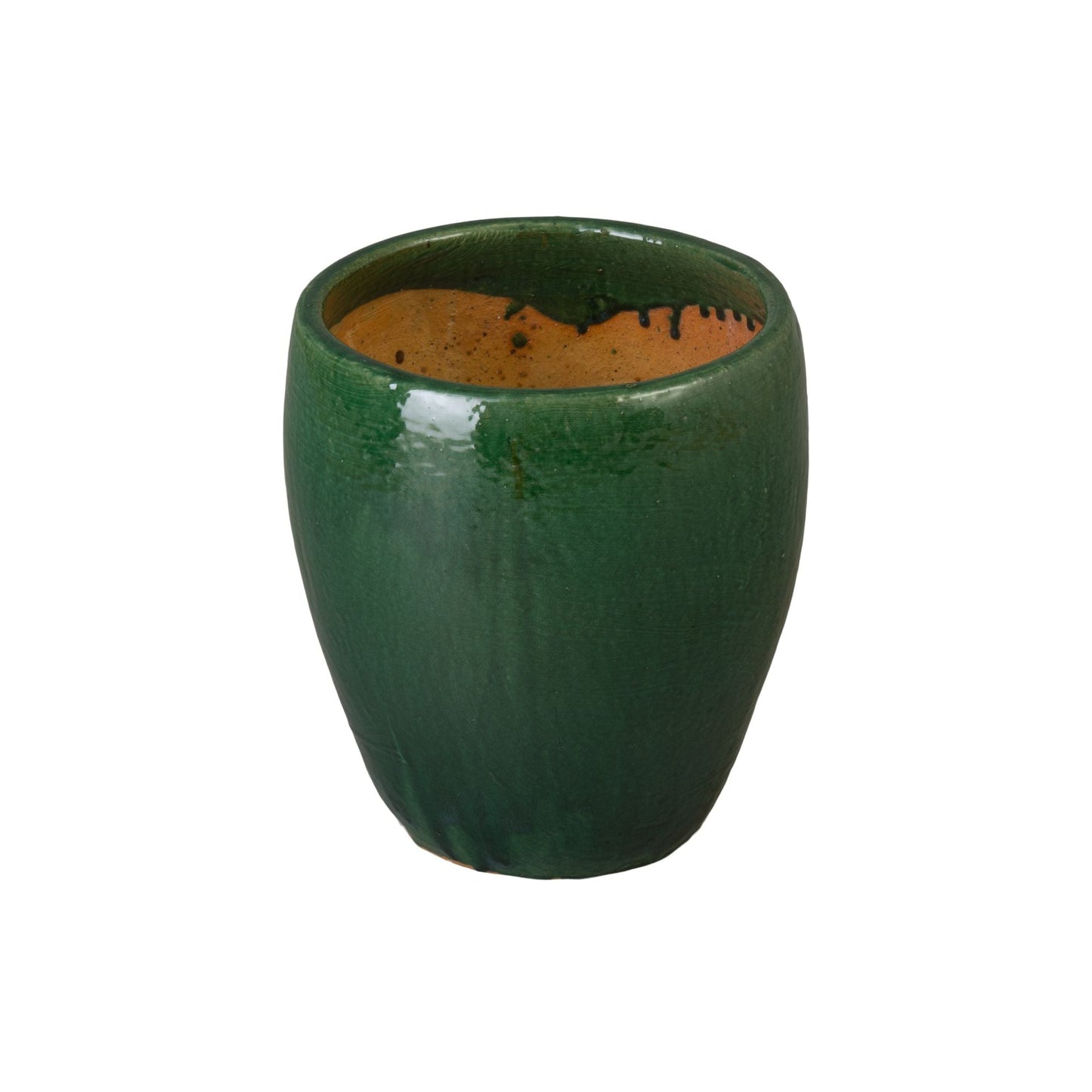 Ossal Green Ceramic Outdoor Planter