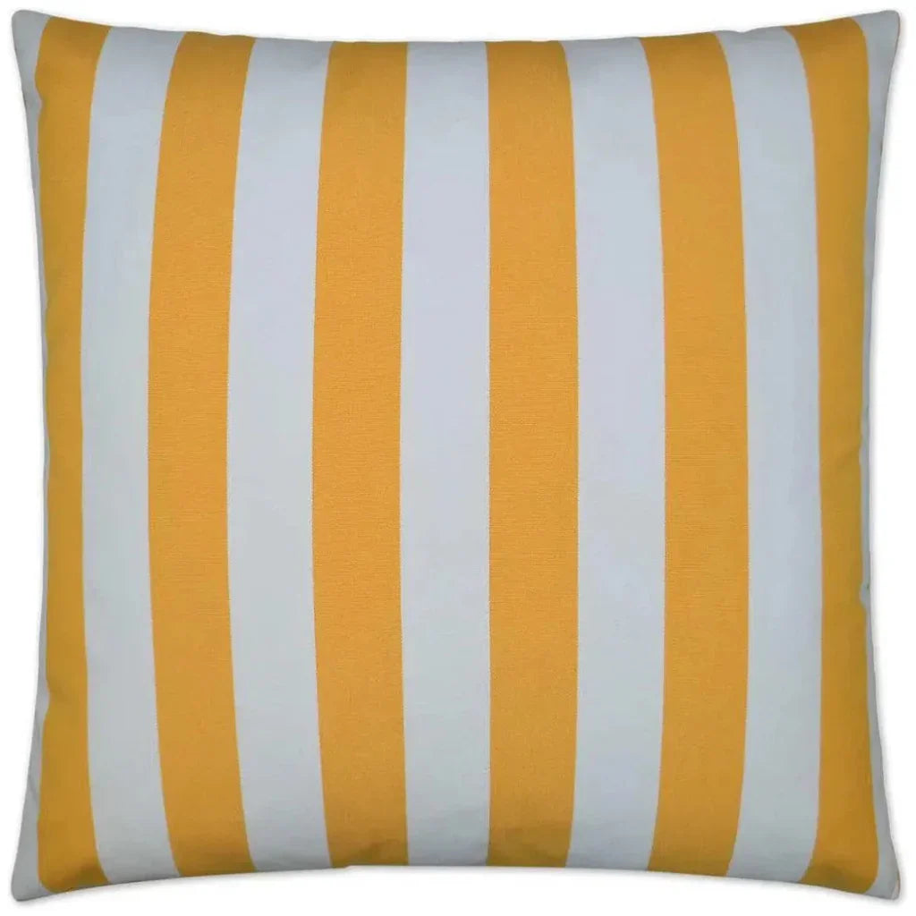 Outdoor Café Stripe Pillow - Yellow