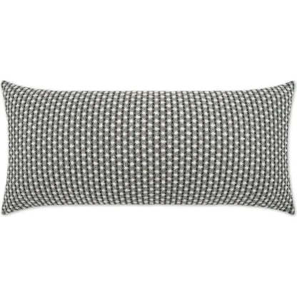 Outdoor Dot Dash Lumbar Pillow - Grey