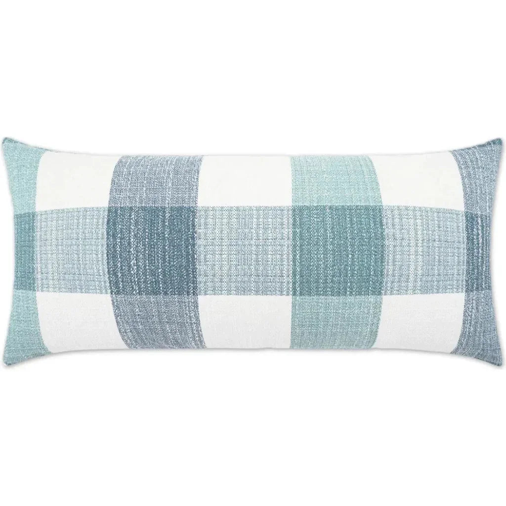 Outdoor Farmhouse Lumbar Pillow - Spa
