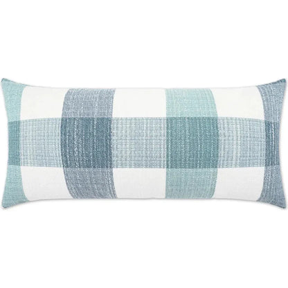 Outdoor Farmhouse Lumbar Pillow - Spa