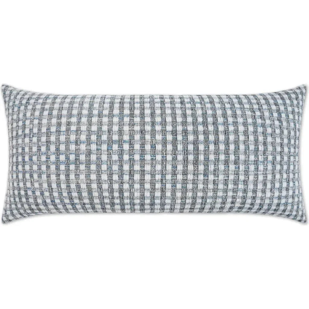 Outdoor Heart Stone Lumbar Pillow - Blue