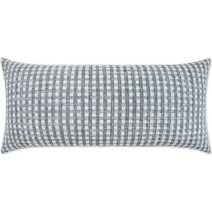 Outdoor Heart Stone Lumbar Pillow - Blue