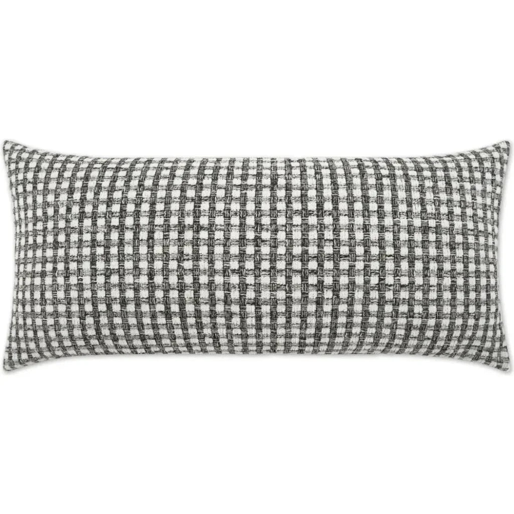 Outdoor Heart Stone Lumbar Pillow - Grey