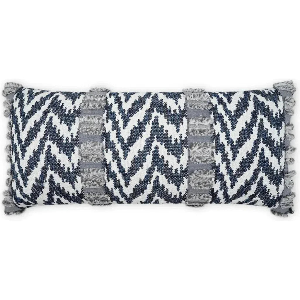 Outdoor Indiana Lumbar Pillow - Indigo