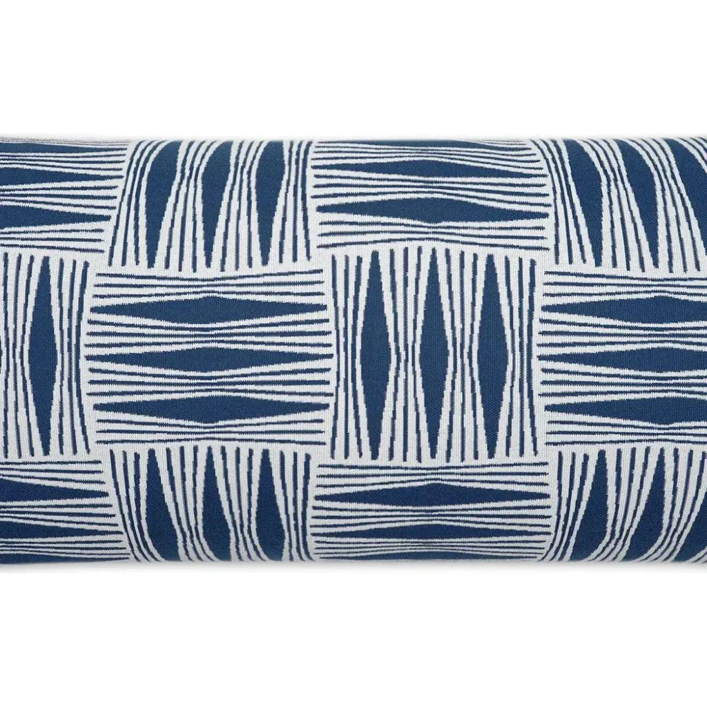 Outdoor Kizomba Lumbar Pillow - Blue
