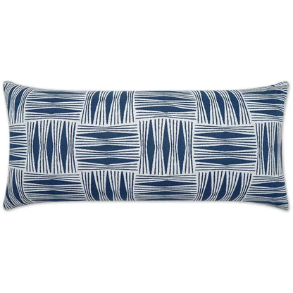 Outdoor Kizomba Lumbar Pillow - Blue