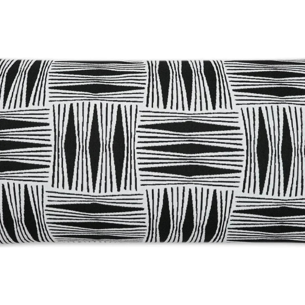 Outdoor Kizomba Lumbar Pillow - Ebony