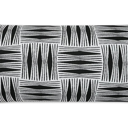 Outdoor Kizomba Lumbar Pillow - Ebony