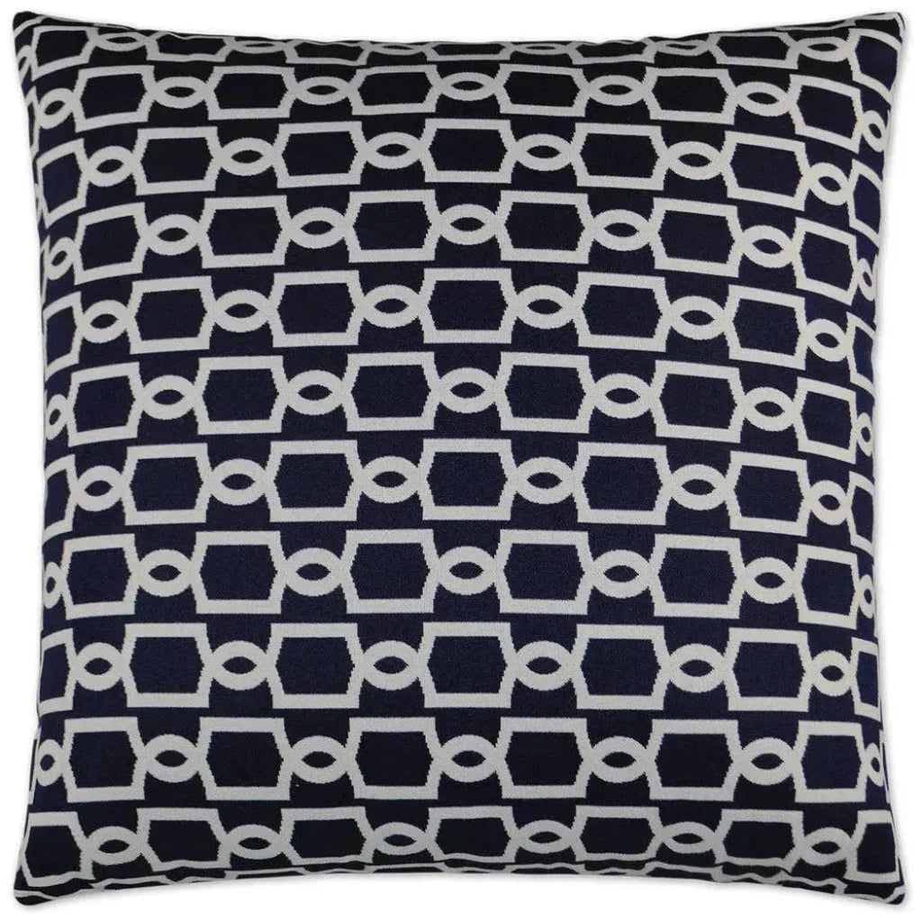 Outdoor Ocean Gate Pillow - Navy