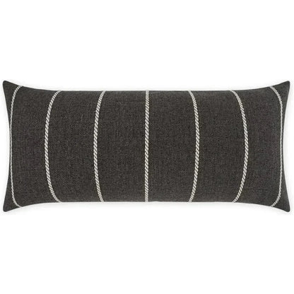 Outdoor Pencil Lumbar Pillow - Carbon