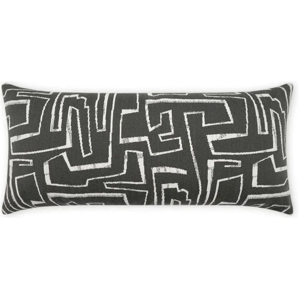 Outdoor Theon Lumbar Pillow - Onyx