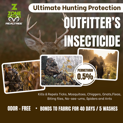 Permethrin Insecticide; Realtree Outfitter's Permethrin Spray Bundle, Mistosol + Refill