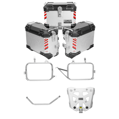 Aluminum Side Panniers, Top Case & Mounting Rack System for CFMOTO 450MT (2024-)