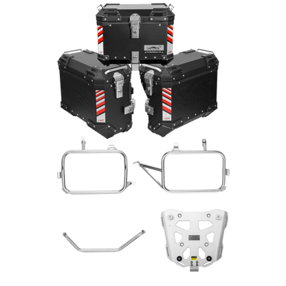 Aluminum Side Panniers, Top Case & Mounting Rack System for CFMOTO 450MT (2024-)