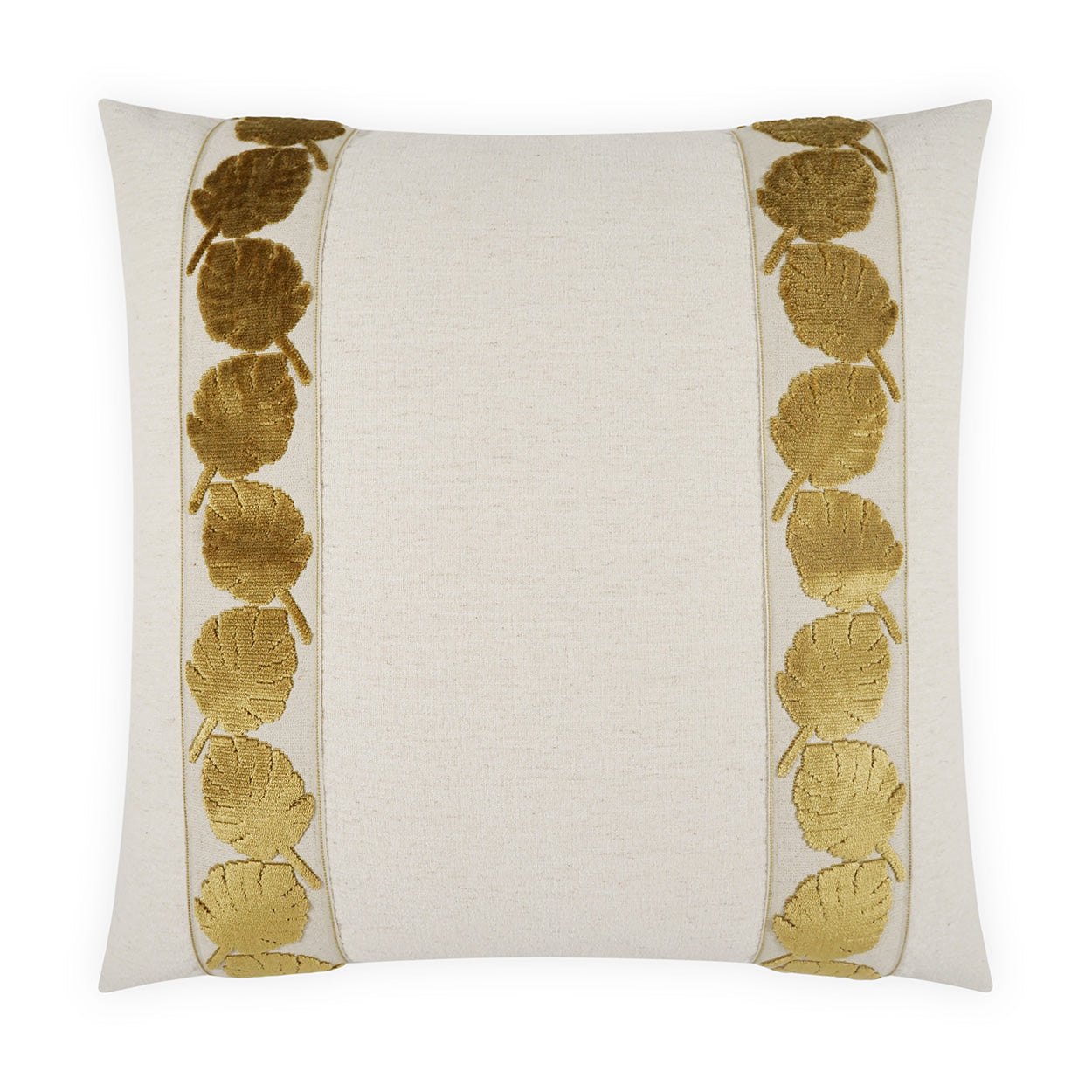 Palm Leaf Mini Handcrafted Throw Pillow