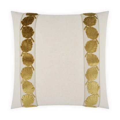 Palm Leaf Mini Handcrafted Throw Pillow