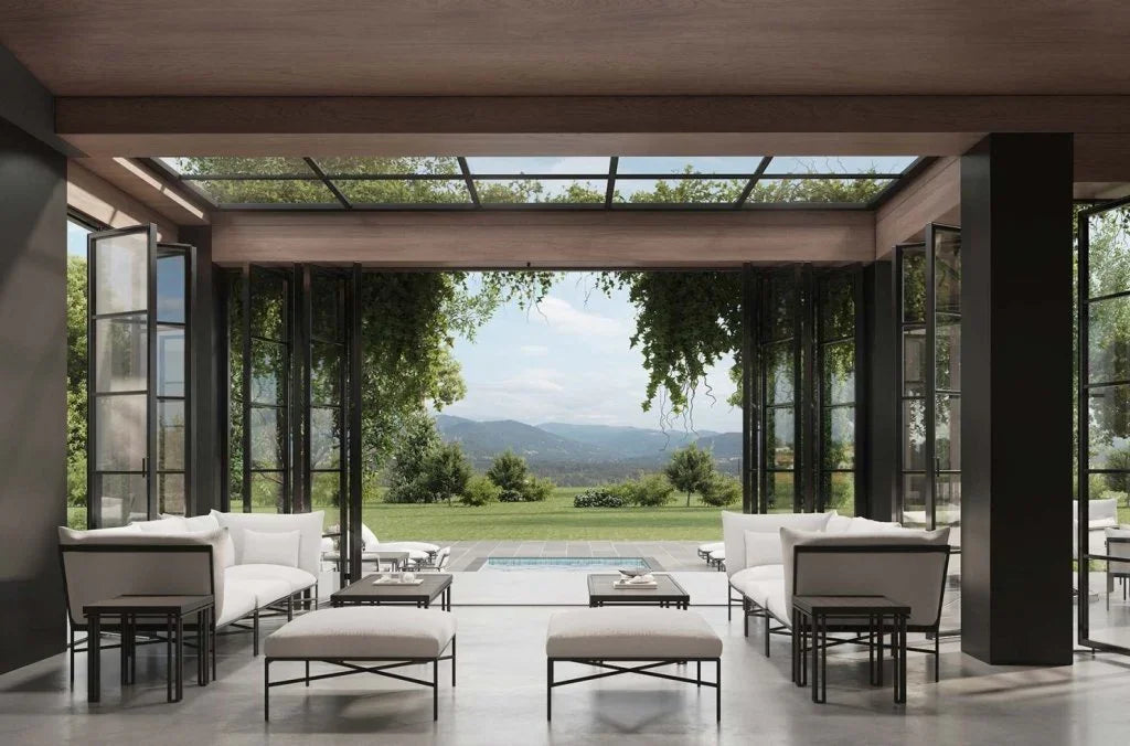 Patinero Charcoal Finish Patio Dining Table