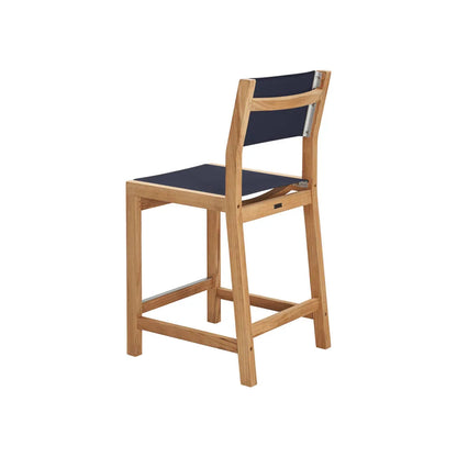 Pearl Teak Patio Counter Height Dining Set 5PC