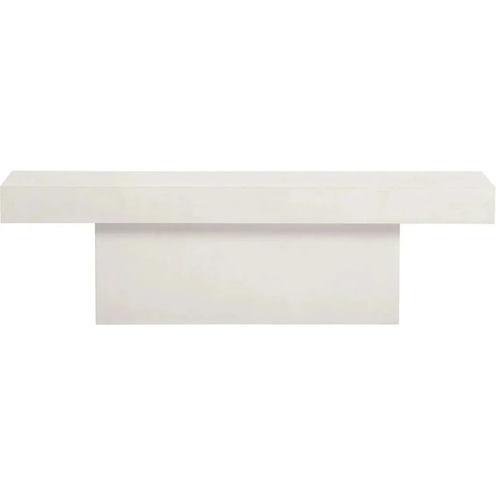 Perpetual T-Bench – White Outdoor Bench