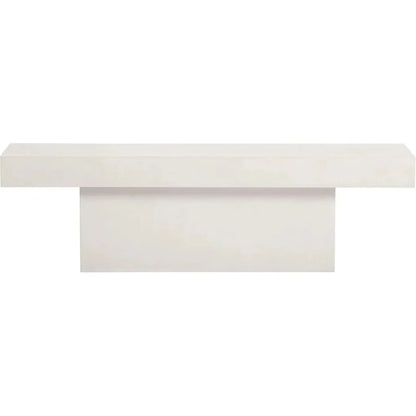Perpetual T-Bench – White Outdoor Bench