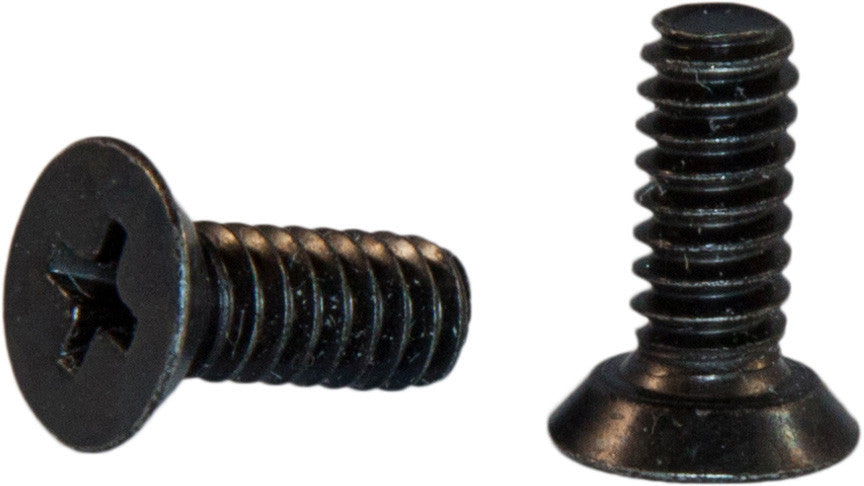8-32 x 1/2 Phillips Flat 82 Undercut Machine Screw Black Zinc Plated (10,000)