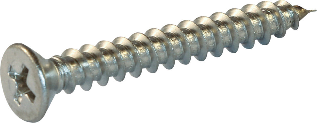 10 x 3/4 Phillips Flat Sheet Metal Screw 18-8 (A2) Stainless Steel