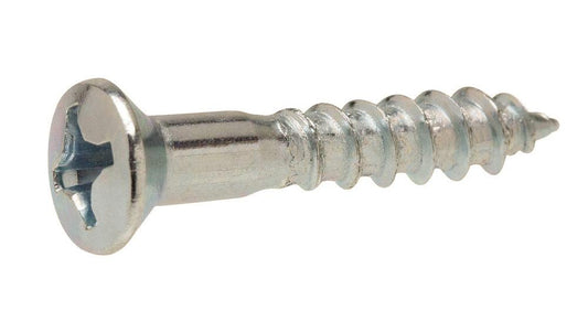7 x 3/4 Phillips Oval Head Wood Screw Zinc Plated