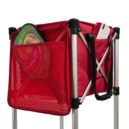 Ball Tote - Red Replacement Bag for Tennis and Pickleball Pro Teaching Cart