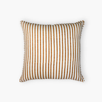 Bahaar Throw Pillow Cover - Ginger & Blue