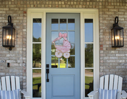 Pink Baby Carriage Door Hanger