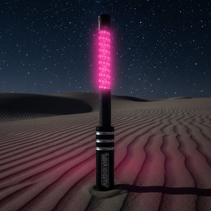 Big Moe Red Edition LED Whips | Solid Color High-Output Safety Whips | Pair
