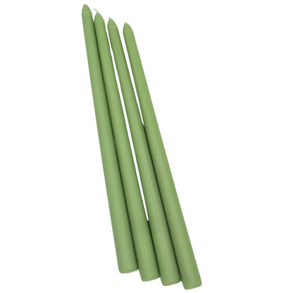 Extra Tall Pistachio Cream Taper Candle, 1 Case of 48 Packs (4 Candles per Pack)