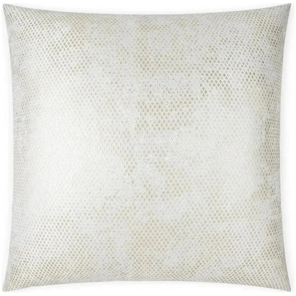 Pitone Animal Glam Gold White Large Throw Pillow Insert