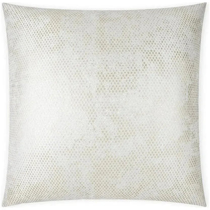 Pitone Animal Glam Gold White Large Throw Pillow Insert