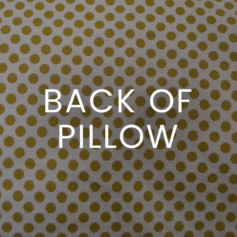 Polka Dots Gold Throw Pillow With Insert