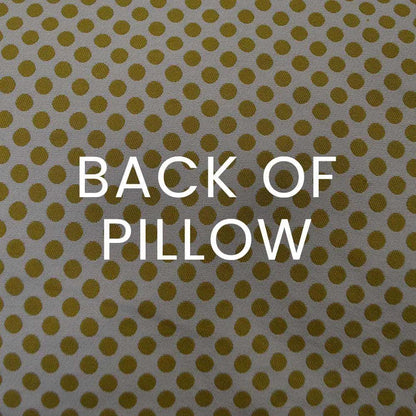 Polka Dots Gold Throw Pillow With Insert
