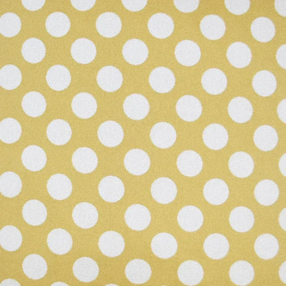 Polka Dots Gold Throw Pillow With Insert