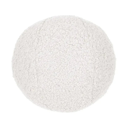 Poodle Ball Cloud White Throw Pillow Insert