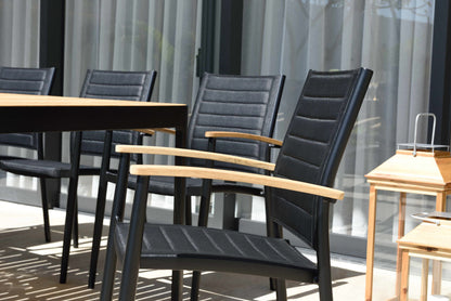 Portals Dark Lite 7 Piece Rectangular Dining Set