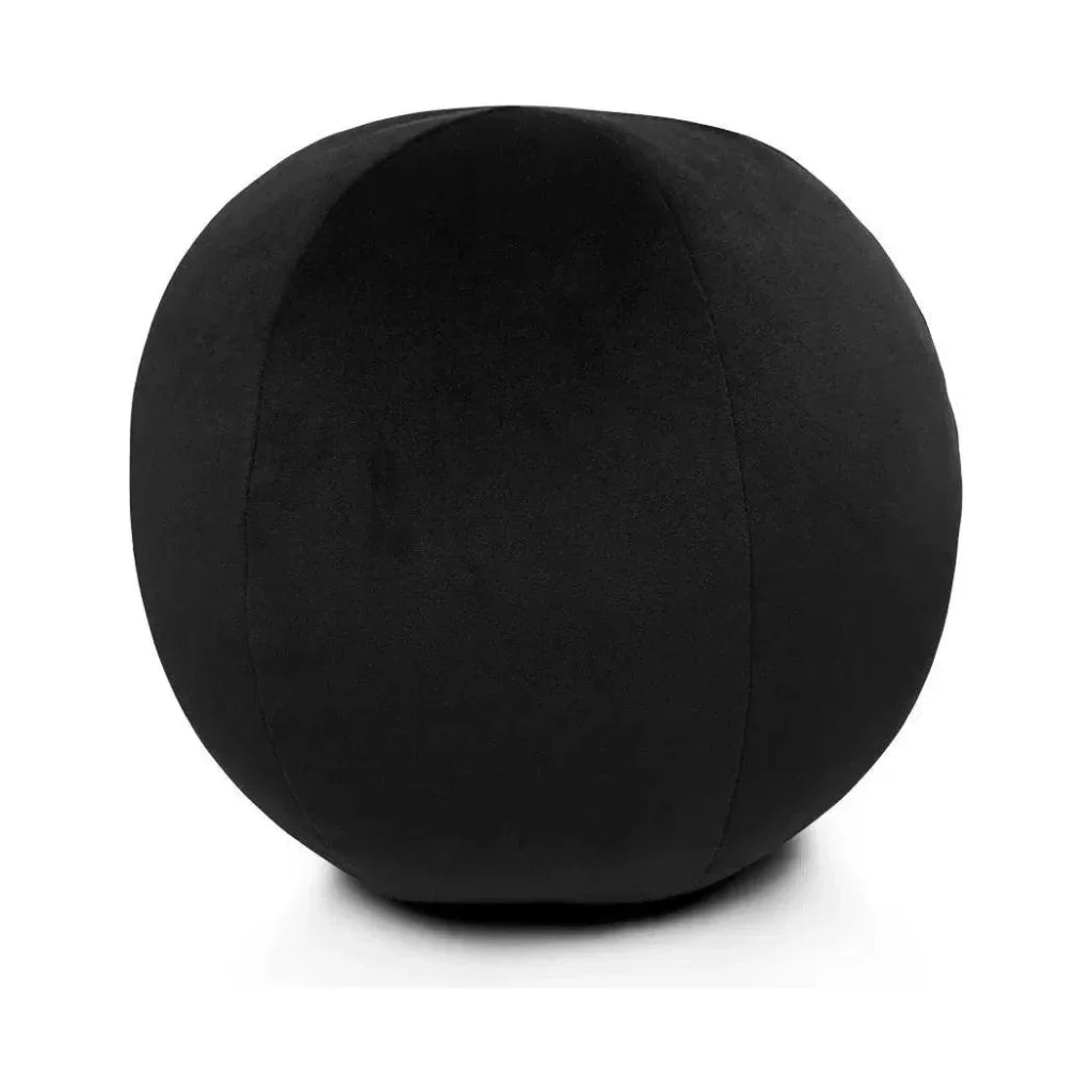 Posh Ball Black Throw Pillow With Insert