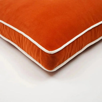 Posh Box Orange Solid Orange Large Throw Pillow Insert