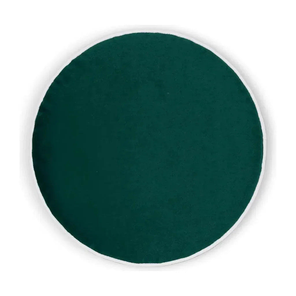 Posh Circle Teal Throw Pillow With Insert
