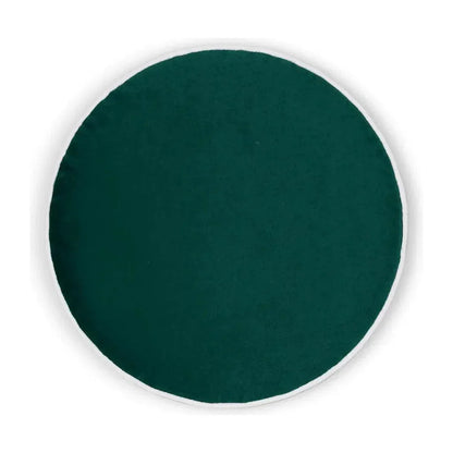 Posh Circle Teal Throw Pillow With Insert