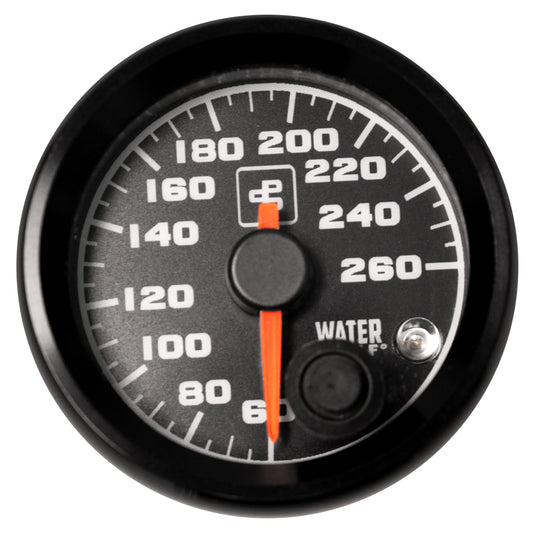 Power Driven Black Water Temp Gauge with Warning