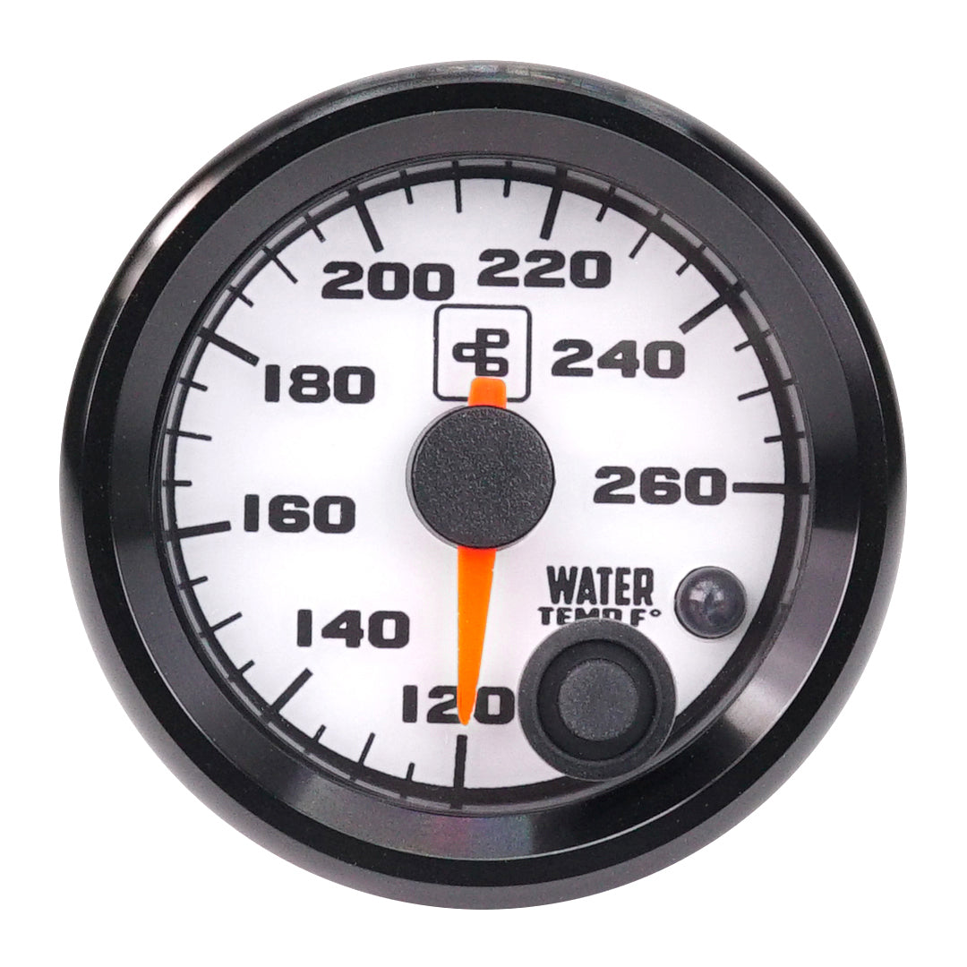 Power Driven Black Water Temp Gauge with Warning