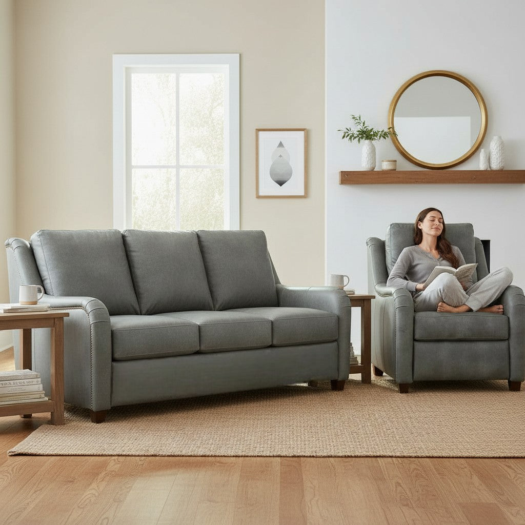 Prestinia Luxury Power Motion Leather Sofa