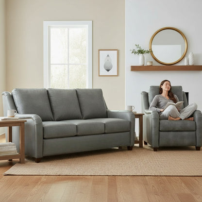 Prestinia Luxury Power Motion Leather Sofa