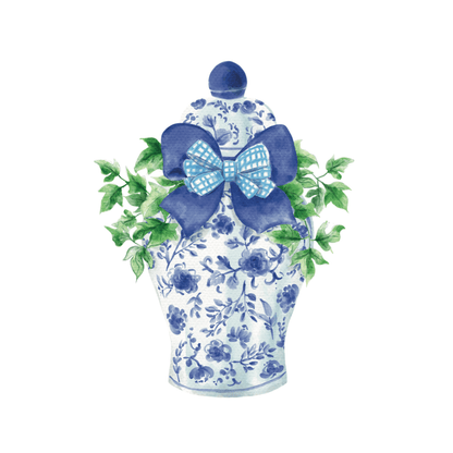 Classic Ginger Jar (Blue) Door Hanger