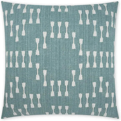 Purnima Aqua Global Teal Large Throw Pillow Insert
